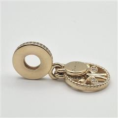 Pandora S925 ALE 14K Gold Plated Sparkling Family Tree Dangle Charm 768661C01